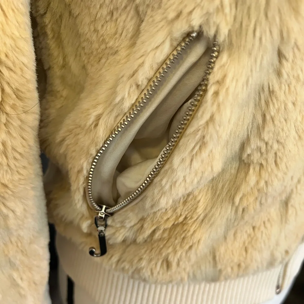 Vintage Juicy Couture Faux Fur Hoodie Coat ASO Lorelai Gilmore Girls - Picture 12 of 14